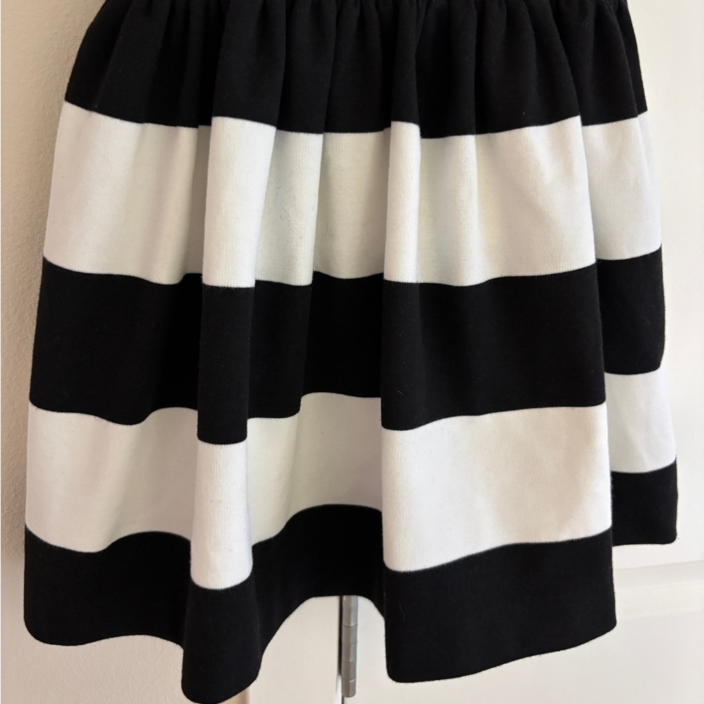 Polo Ralph Lauren Striped Fit n Flare Ponte Dress, Sleeveless Size 6 Black White - Picture 5 of 8
